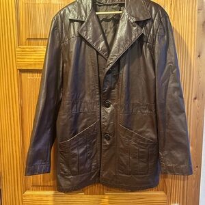 Men's Brown Leather Jacket